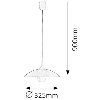 Rabalux - Hanglamp 1xE27/60W/230V rood