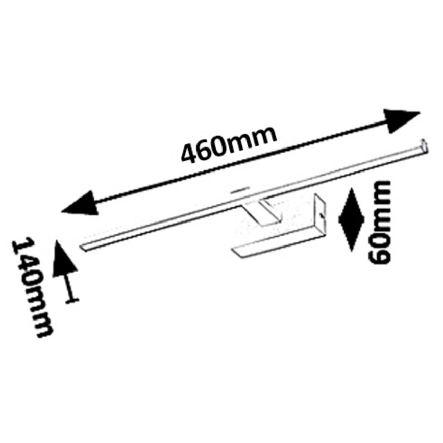 Rabalux - Éclairage de miroir salle de bain LED/8W/230V IP23