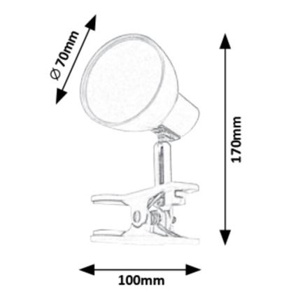 Rabalux - Lampe LED à pince LED/5W/230V