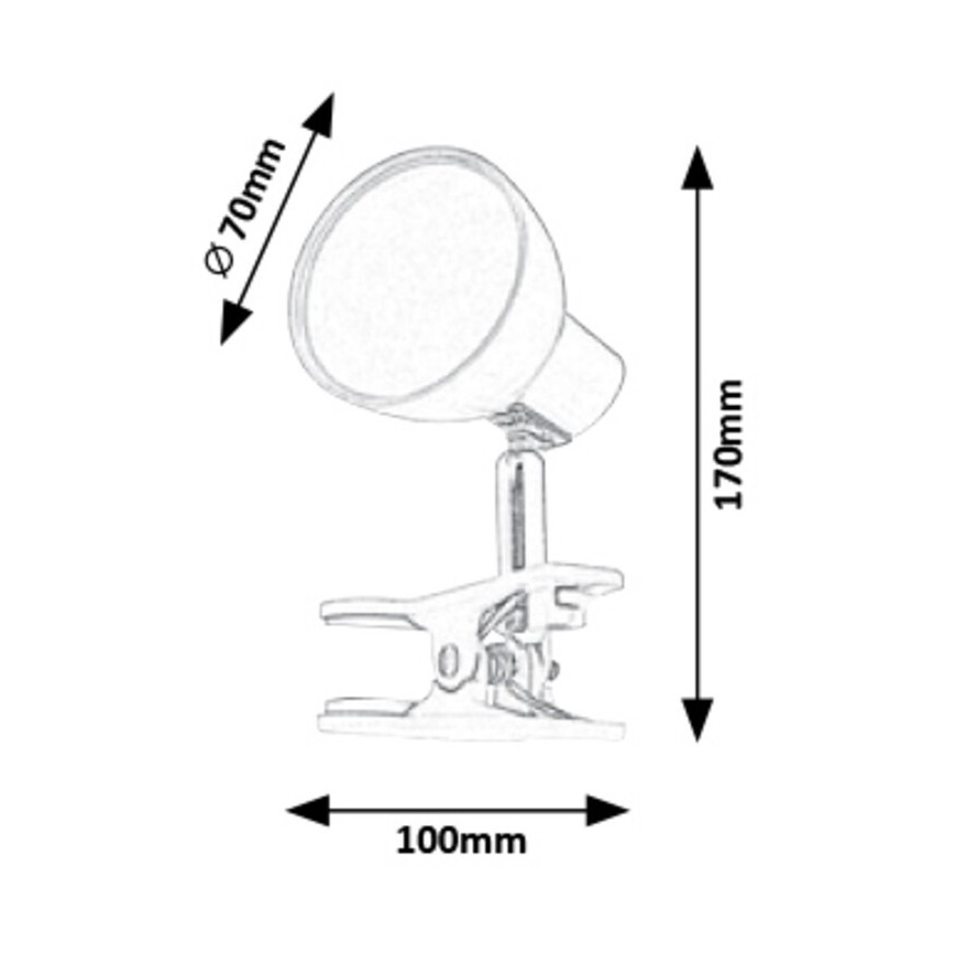 Rabalux - Lampe LED à pince LED/5W/230V