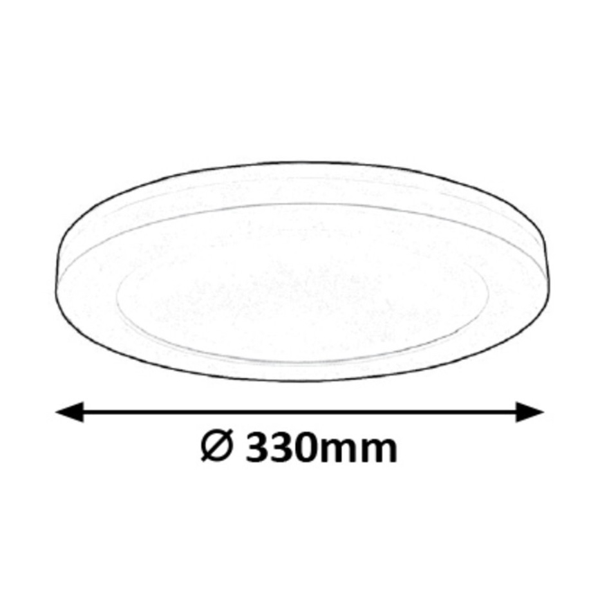 Rabalux - Plafonnier LED avec détecteur, 30W/230V, Ø 33 cm