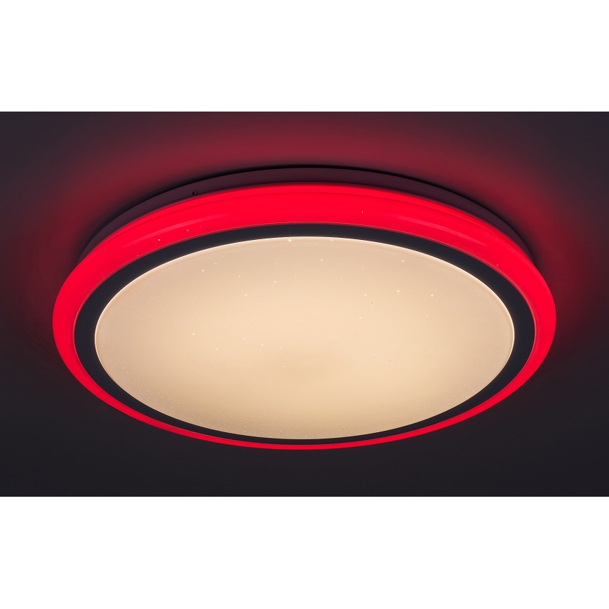 Rabalux - Dimbare LED-plafondlamp met afstandsbediening, RGB, 32W, 230V, Ø 40 cm