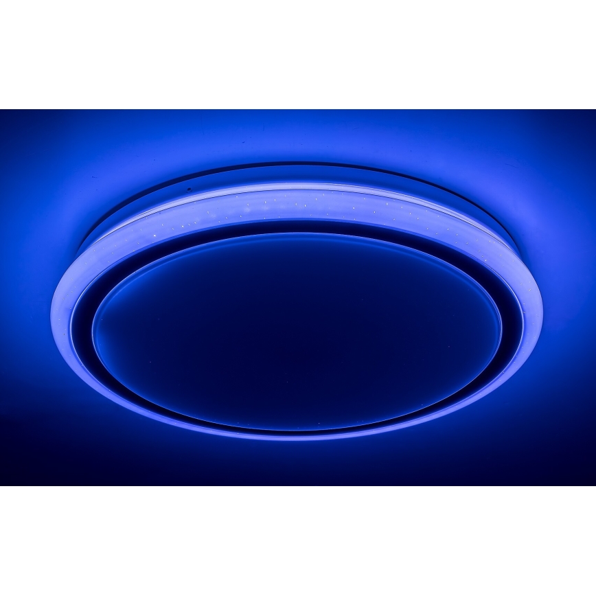 Rabalux - Dimbare LED-plafondlamp met afstandsbediening, RGB, 32W, 230V, Ø 40 cm