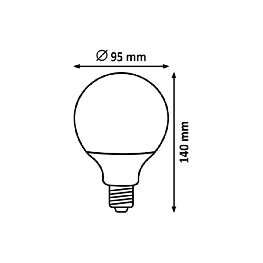 Rabalux  - LED Lamp G95 E27/15W/230V 4000K