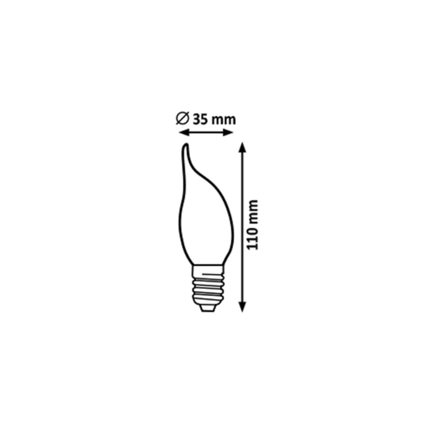 Rabalux - LED Lamp CF35 E14/4,2W/230V 2700K