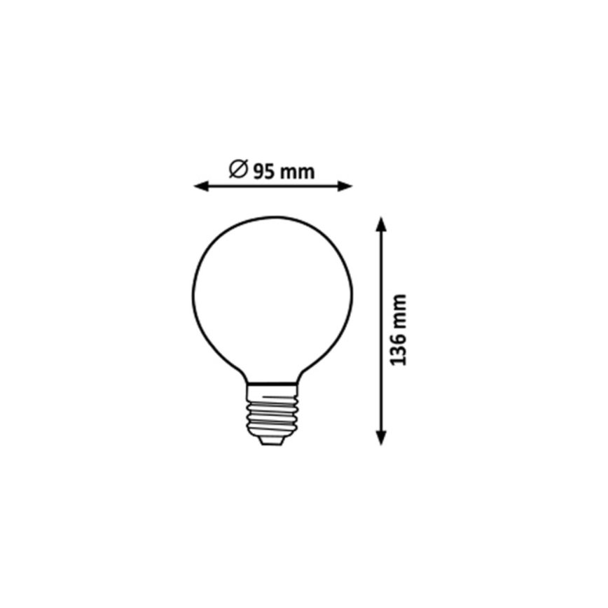 Rabalux - Ampoule LED G95 E27/7W/230V 4000K