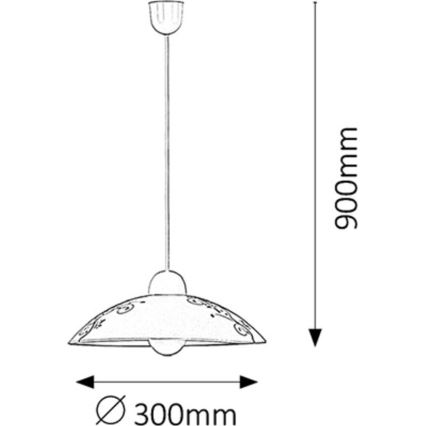 Rabalux - Hanglamp 1xE27/60W/230V