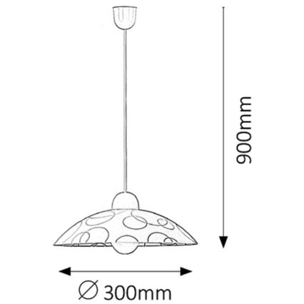 Rabalux - Hanglamp 1xE27/60W/230V