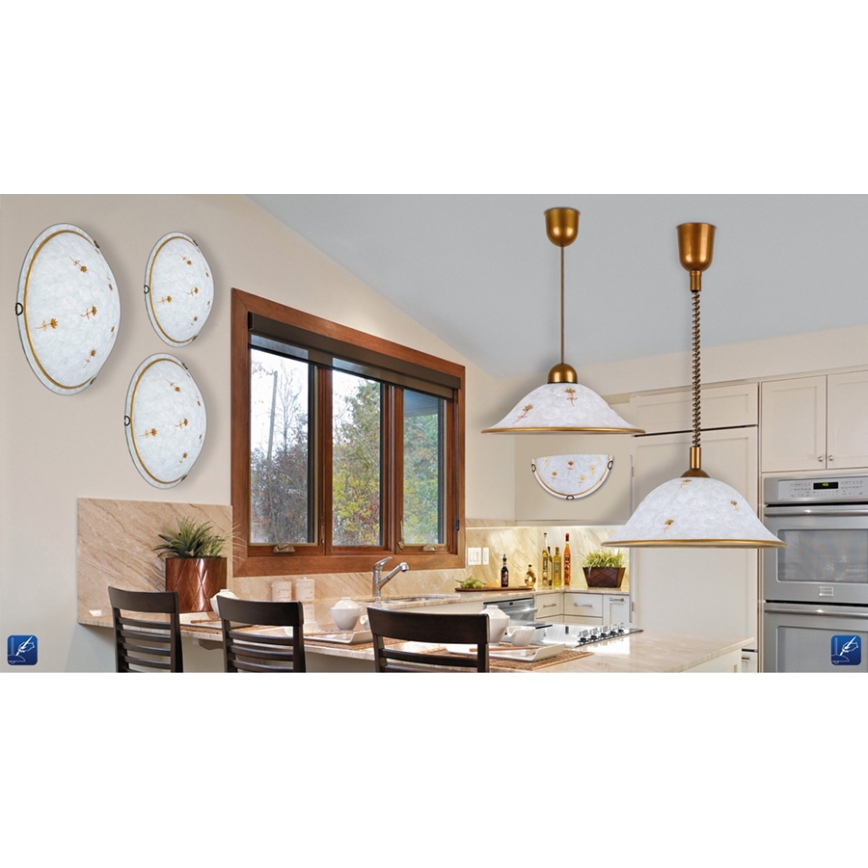 Rabalux - Lustre à hauteur réglable 1xE27/60W/230V