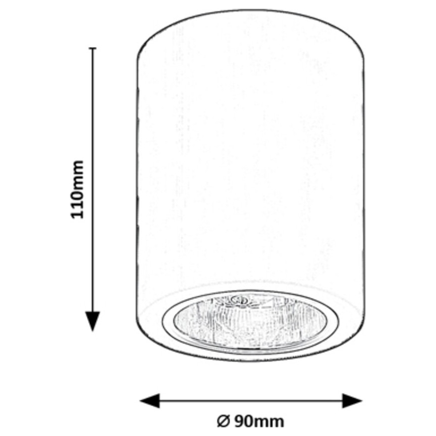Rabalux - Spotlamp 1xE27/25W/230V zwart