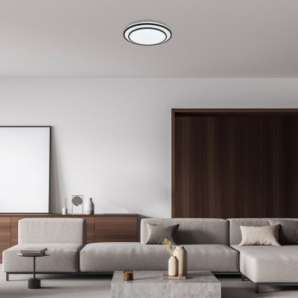 Rabalux - Dimbare LED Plafond Lamp LED/40W/230V 3000-6500K zwart + afstandsbediening