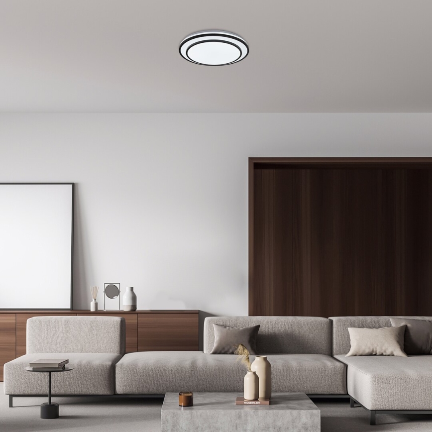 Rabalux - Dimbare LED Plafond Lamp LED/40W/230V 3000-6500K zwart + afstandsbediening