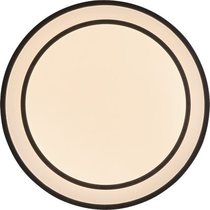 Rabalux - Dimbare LED-plafondlamp LED/40W/230V 3000-6500K zwart Ø 49 cm + afstandsbediening