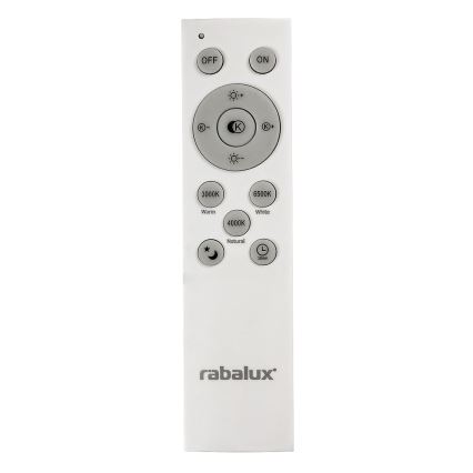 Rabalux - Dimbare LED Plafond Lamp LED/40W/230V 3000-6500K zilver + afstandsbediening