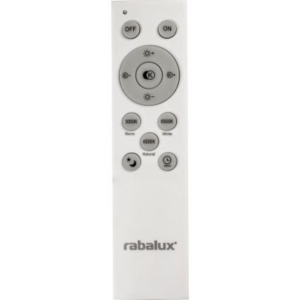 Rabalux - Dimbare LED Plafond Lamp LED/40W/230V 3000-6500K zilver + afstandsbediening