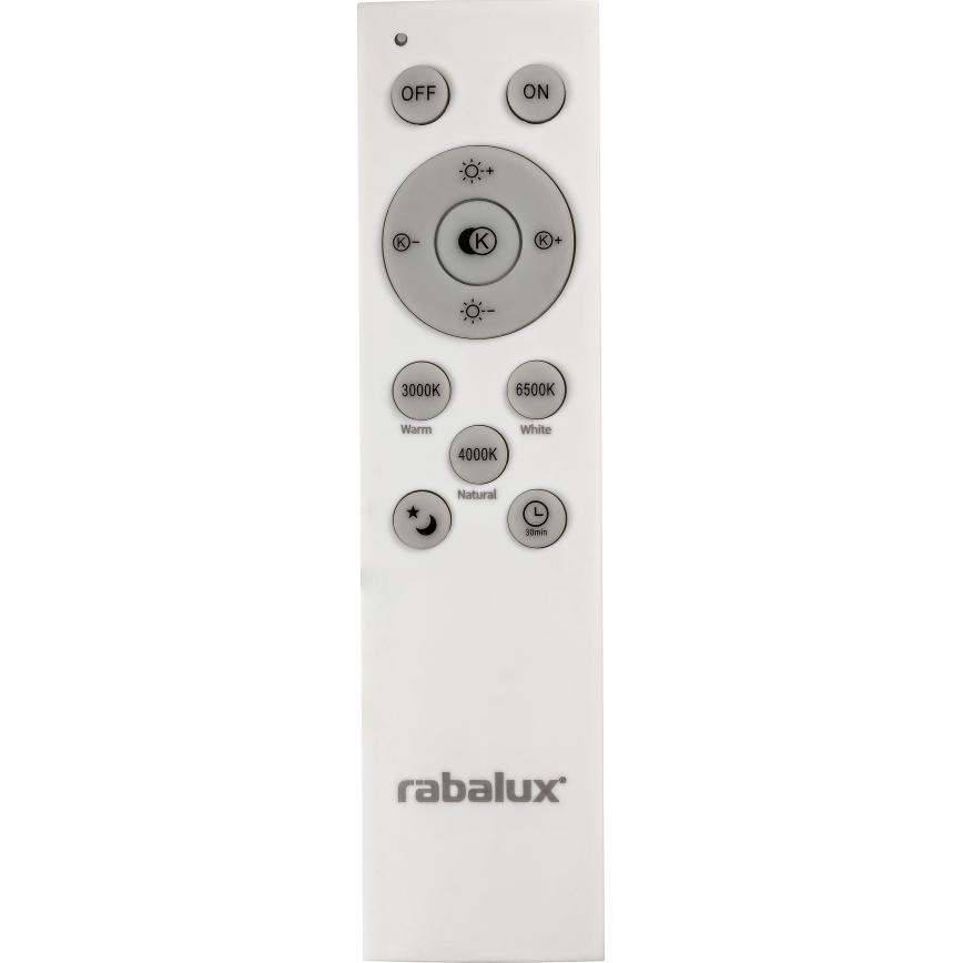Rabalux - Dimbare LED Plafond Lamp LED/40W/230V 3000-6500K zilver + afstandsbediening