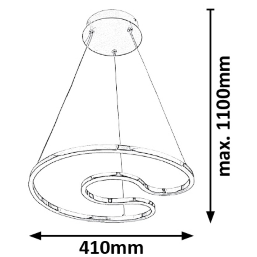 Rabalux 2190 - LED Hanglamp aan draad MELORA LED / 30W / 230V