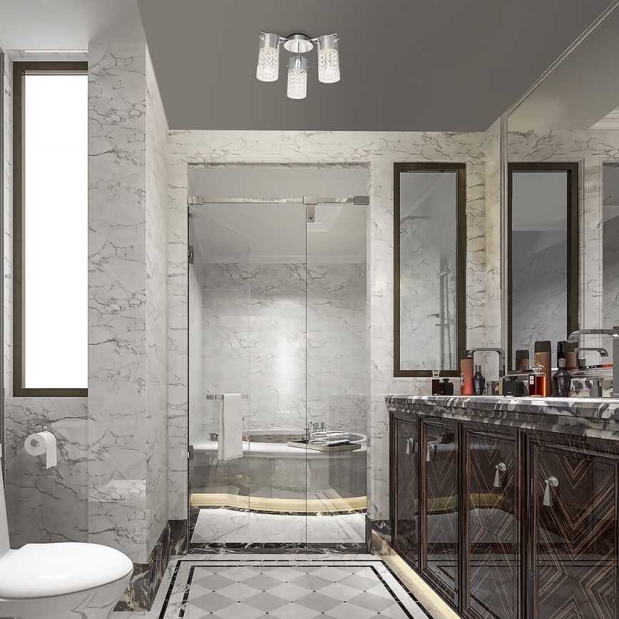 Rabalux - Plafonnier pour salle de bains 3xE14/40W/230V IP44 Ø 33,5 cm