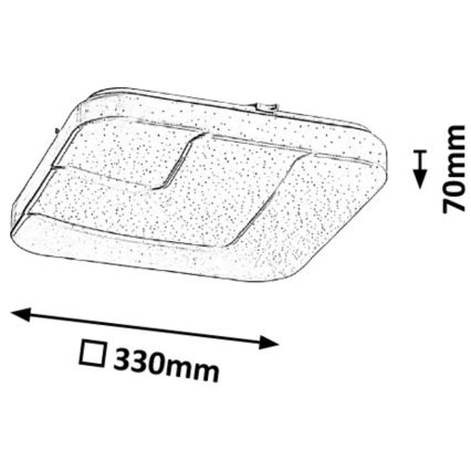 Rabalux - LED Plafondlamp LED/18W/230V