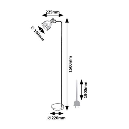 Rabalux - Lampadaire 1xE27/40W/230V beige