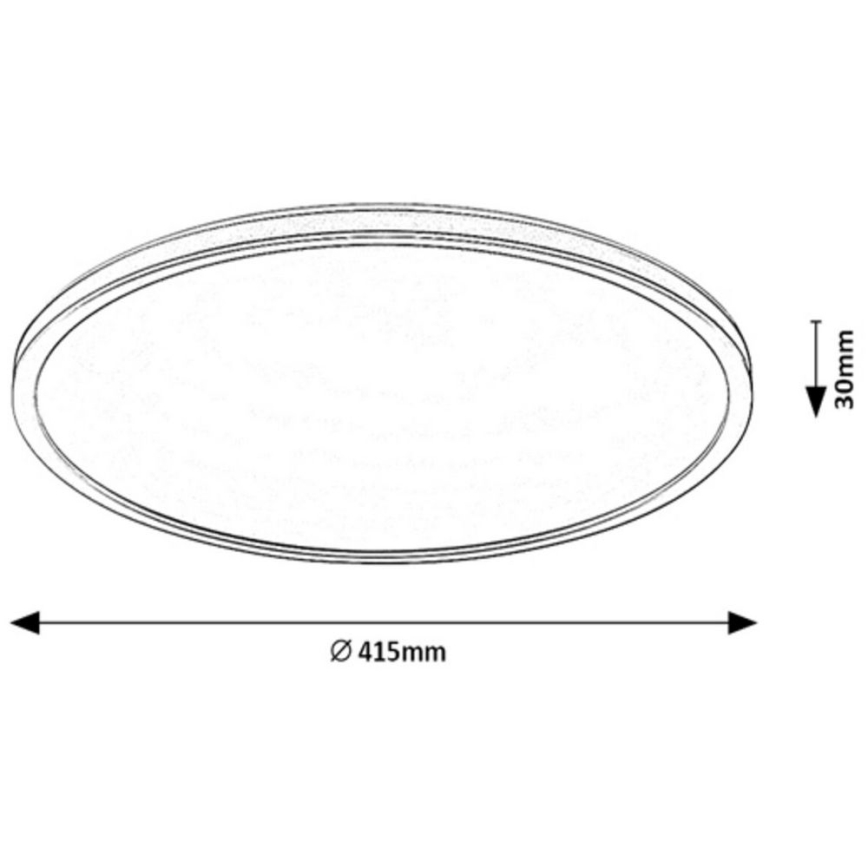 Rabalux - LED RGB dimbare plafondlamp LED/22W/230V Wi-Fi Tuya + afstandsbediening Ø 41,5 cm