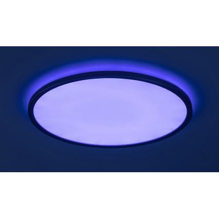 Rabalux - Plafonnier LED RGB dimmable, 22 W, 230 V, Wi‑Fi Tuya + télécommande, Ø 41,5 cm
