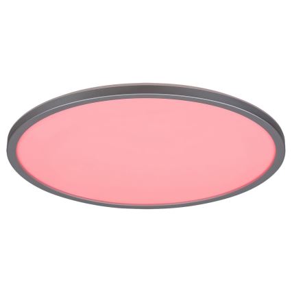 Rabalux - Plafonnier LED RGB dimmable, 22 W, 230 V, Wi‑Fi Tuya + télécommande, Ø 41,5 cm