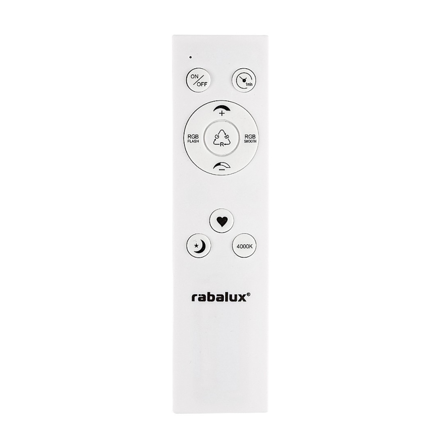 Rabalux - Plafonnier à intensité variable RGB LED/22W/230V Wi-Fi Tuya + Télécommande
