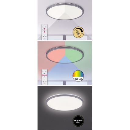 Rabalux - Plafonnier à intensité variable RGB LED/22W/230V Wi-Fi Tuya + Télécommande