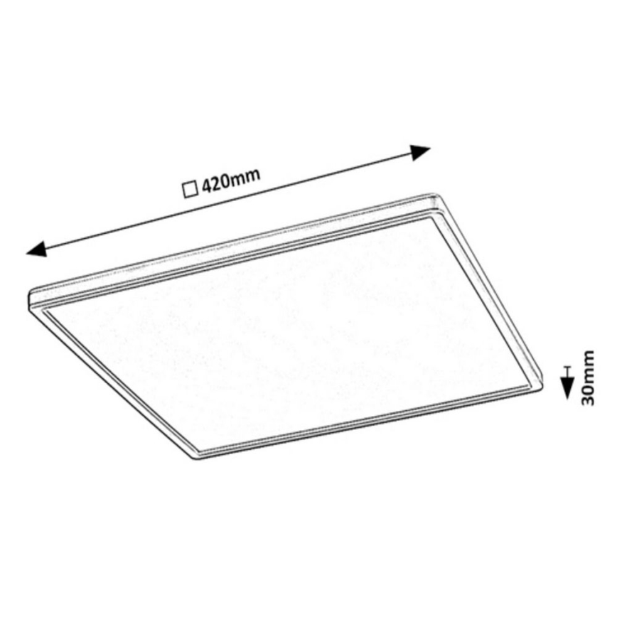 Rabalux - Plafonnier à intensité variable RGB LED/22W/230V Wi-Fi Tuya + Télécommande