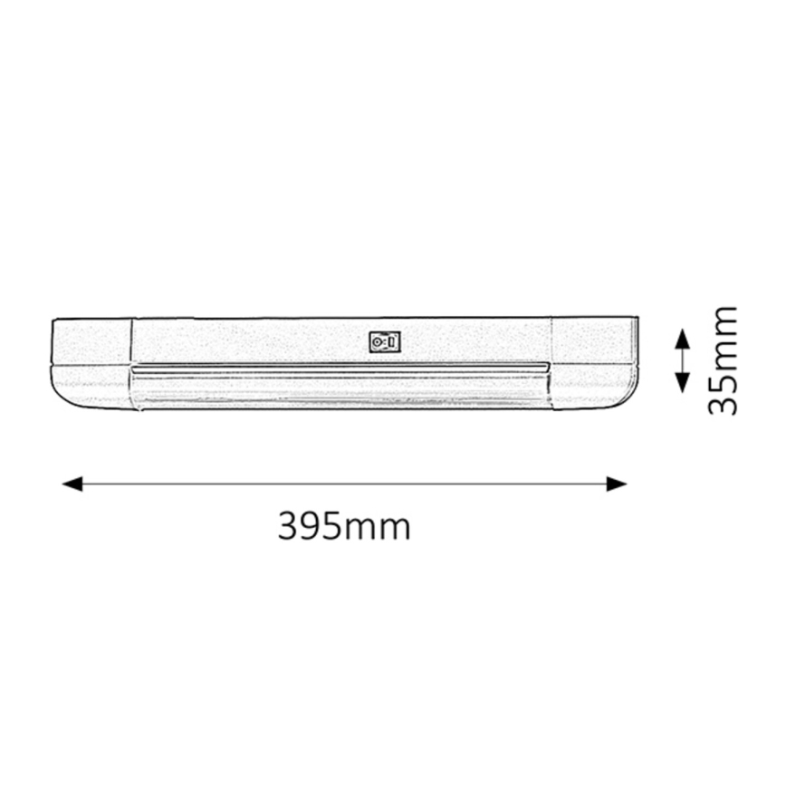 Rabalux - LED Keukenkast lamp BAND LIGHT 1xG13/10W/230V 39,5 cm zilver