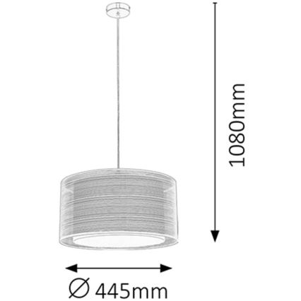 Rabalux - Suspension E27/60W