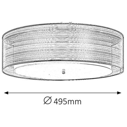 Rabalux 2634 - Plafondverlichting ANASTASIA 3x E14 / 25W