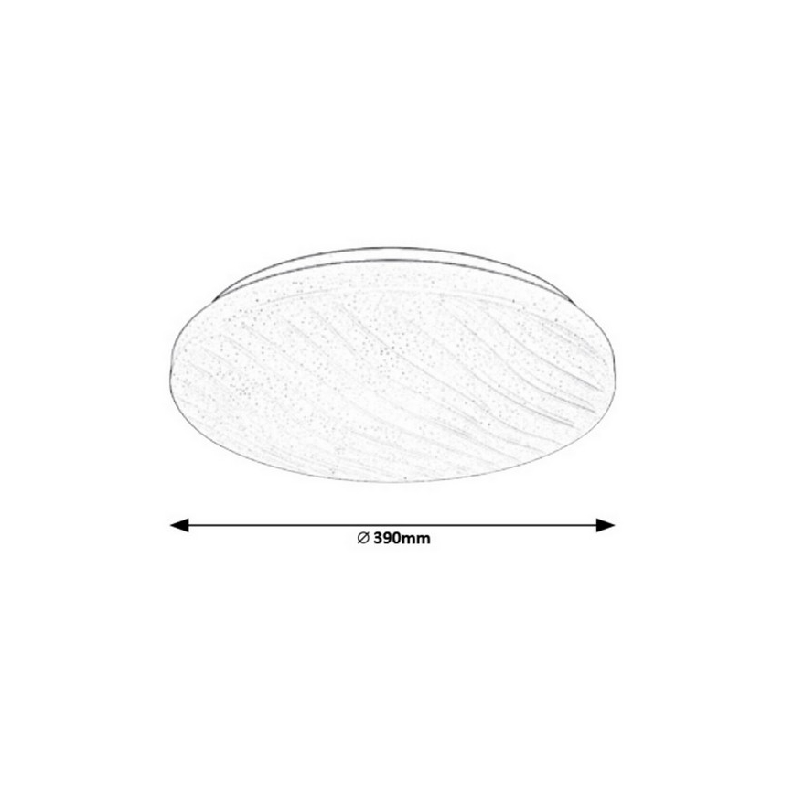 Rabalux - LED Plafondlamp dimbaar LED/24W/230V