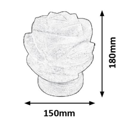 Rabalux - Salt lamp 1xE14/15W/230V acacia 3,5 kg