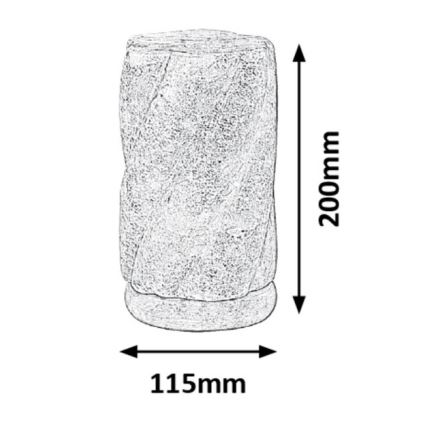 Rabalux - Salt lamp 1xE14/15W/230V acacia 3,6 kg