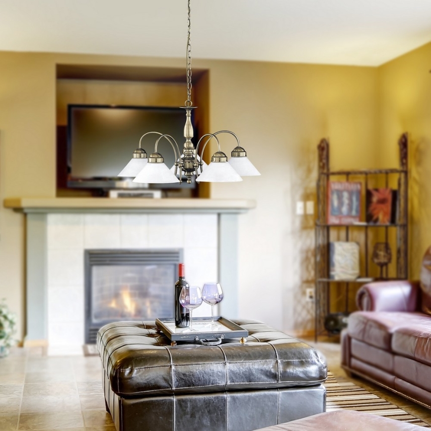 Rabalux - Hanglamp aan ketting 5xE27/60W/230V
