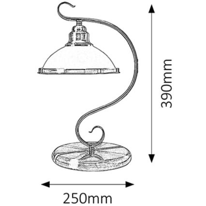 Rabalux - Lampe de table 1xE27/60W/230V