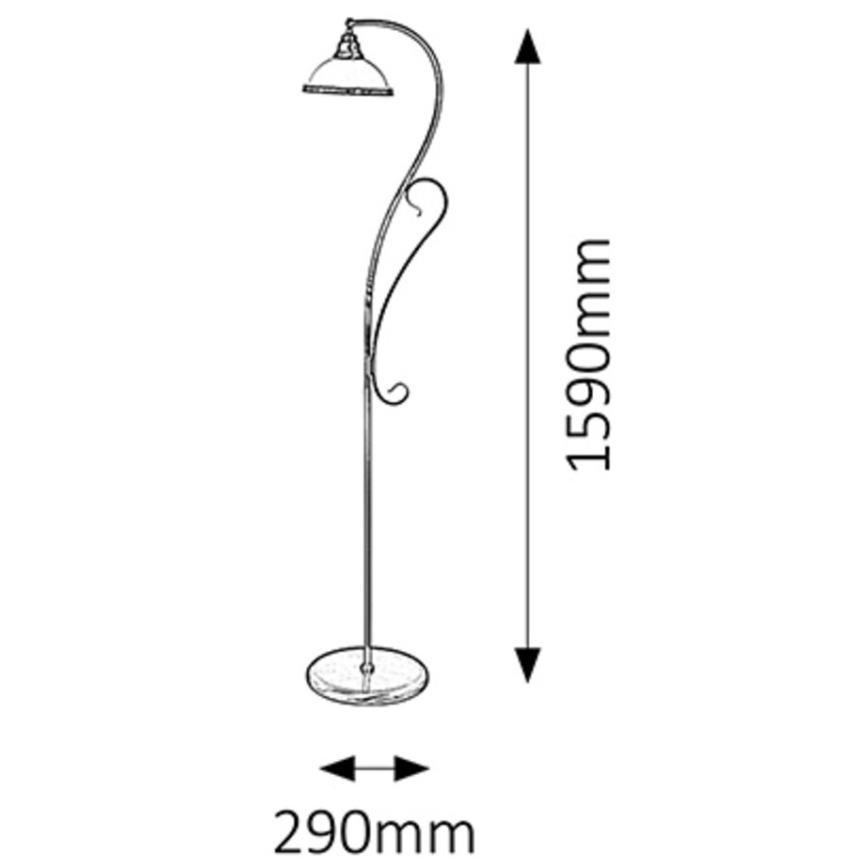 Rabalux - vloerlamp 1xE27/60W/230V