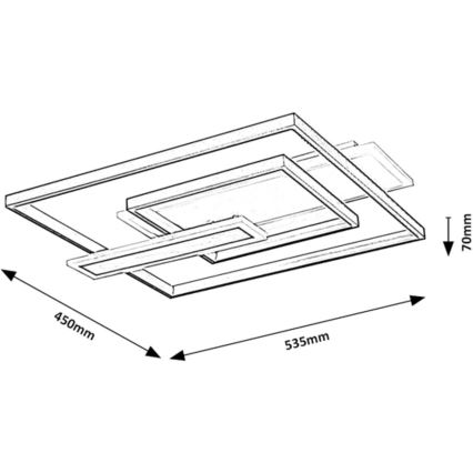 Rabalux - Plafonnier LED LED/50W/230V