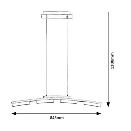 Rabalux - Suspension filaire LED à intensité variable LED/20W/230V