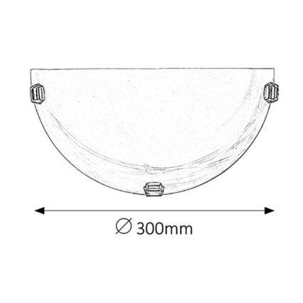 Rabalux - Applique murale 1xE27/60W/230V en verre d'albâtre