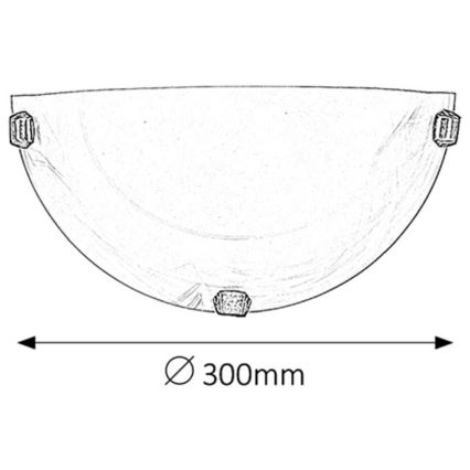 Rabalux - Applique murale 1xE27/60W/230V