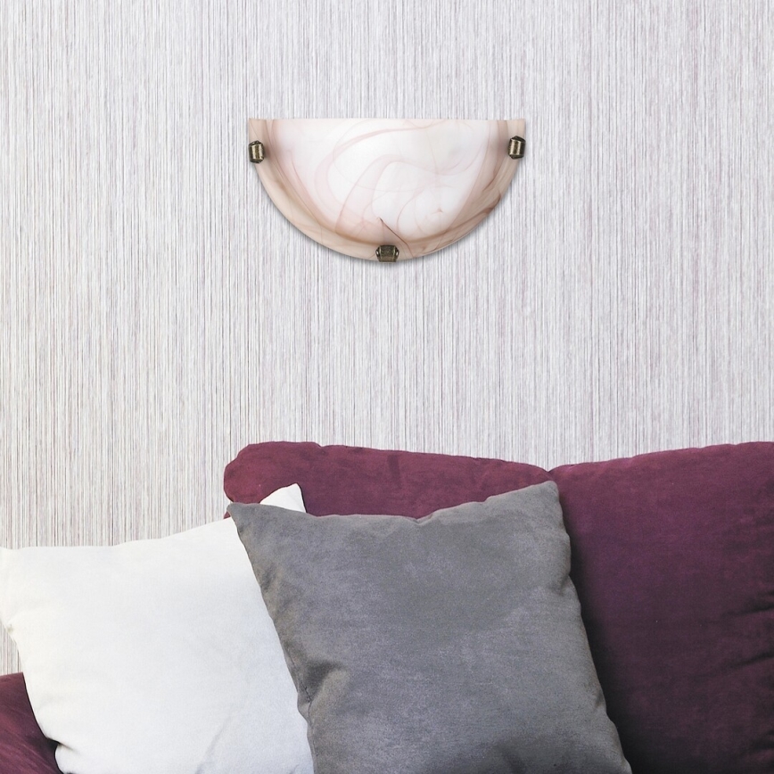 Rabalux - Applique murale 1xE27/60W/230V en verre albâtre