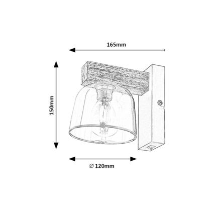 Rabalux - Applique murale 1xE14/40W/230V