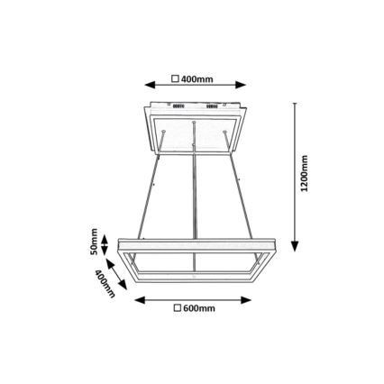 Rabalux - LED Hanglamp aan een koord LED/60W/230V