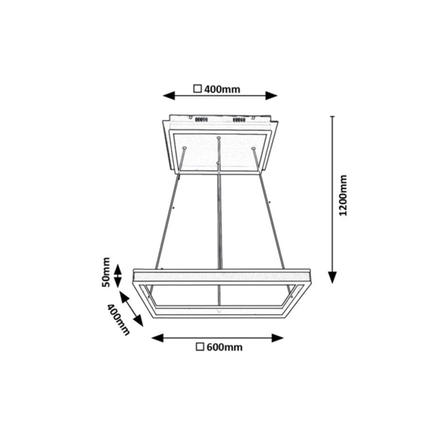 Rabalux - Suspension filaire LED LED/60W/230V