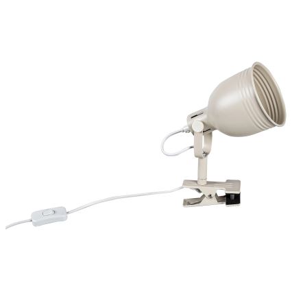 Rabalux - Lamp met een klem 1xE14/25W/230V beige