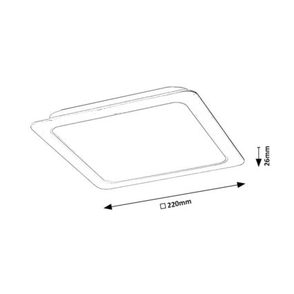 Rabalux - LED Hang plafondverlichting LED/24W/230V 22x22 cm