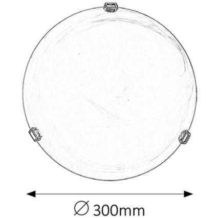 Rabalux 3201 - Plafondlamp ALABASTRO 1x E27 / 60W / 230V